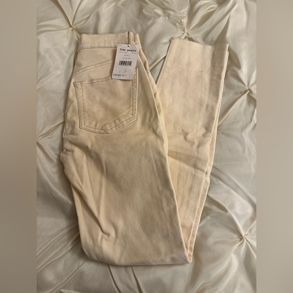 Free People Cream Jeans - Picture 2 of 4